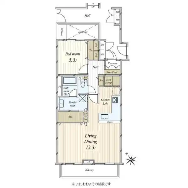 アライエ二子玉川 間取図