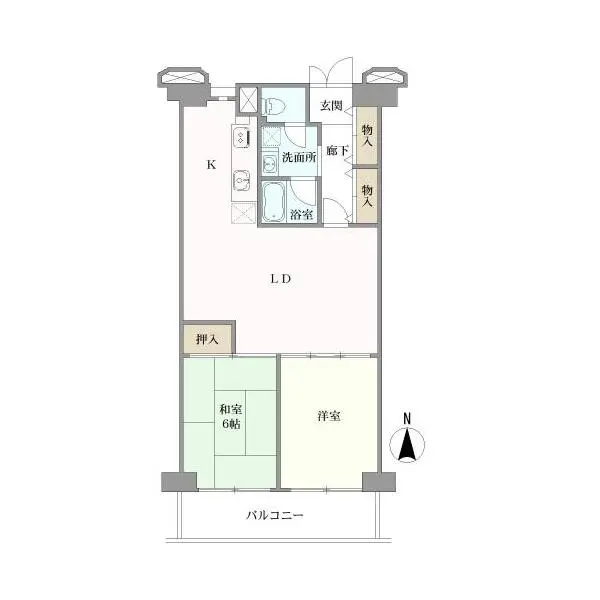 南千住スカイハイツ 間取図