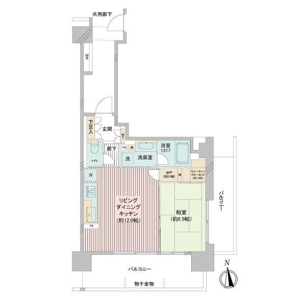 シティテラス多摩川Ｆ棟 間取図