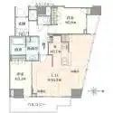 プラウドタワー北浜 間取図