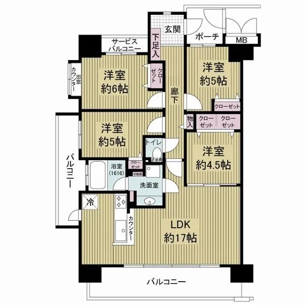 メイツ平野ネオフラッツ 間取図