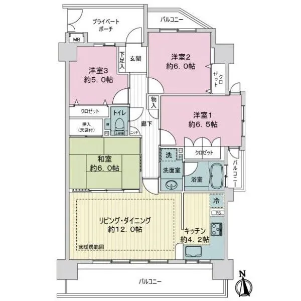 ファミリアーレ八田駅前 間取図