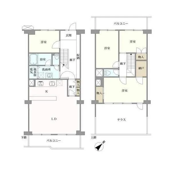 コーヅ関町スカイハイツ 間取図