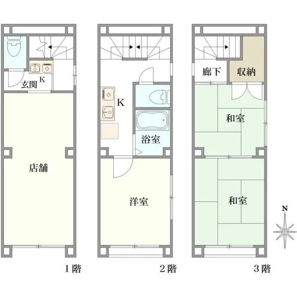 川崎市中原区新丸子町 間取図