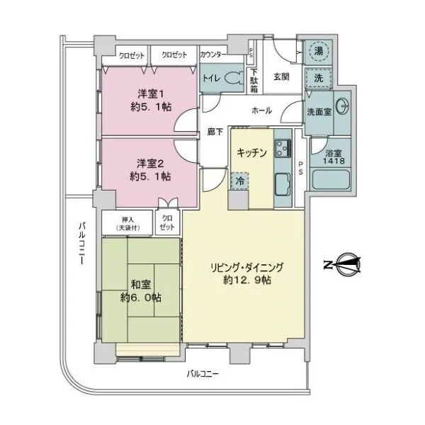 ザ・シ－ン徳川園 間取図