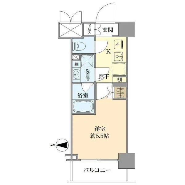 ハーモニーレジデンス武蔵小杉#002 間取図