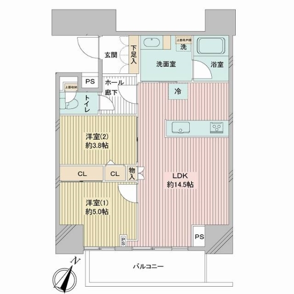 シティタワー新宿新都心 間取図