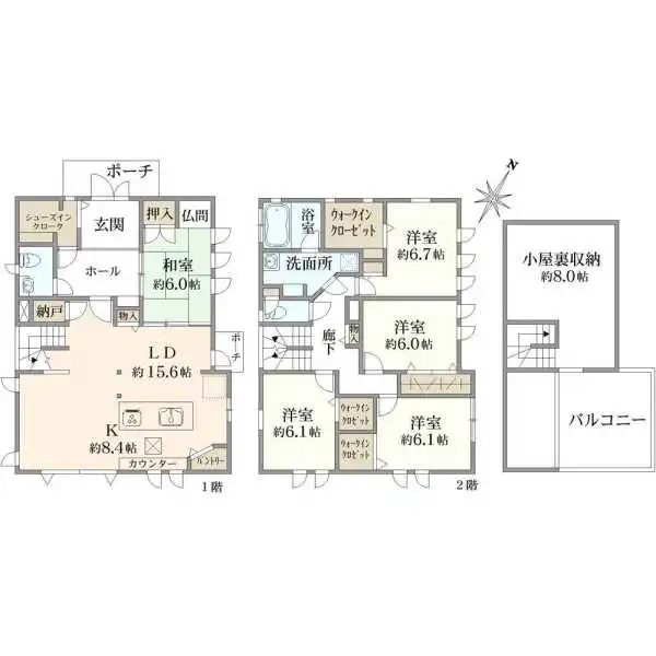 横浜市泉区岡津町 間取図