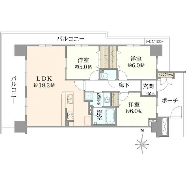 グランノエル南町田 間取図