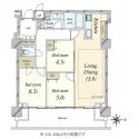 プラウド恵比寿ヒルサイドガーデン 間取図