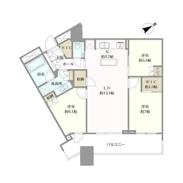 スカイズ　タワー＆ガーデン 間取図