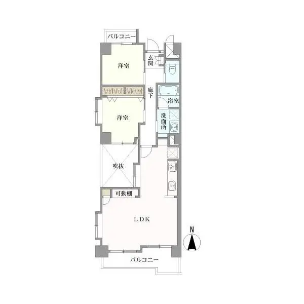 ライオンズマンション白鳥西公園 間取図