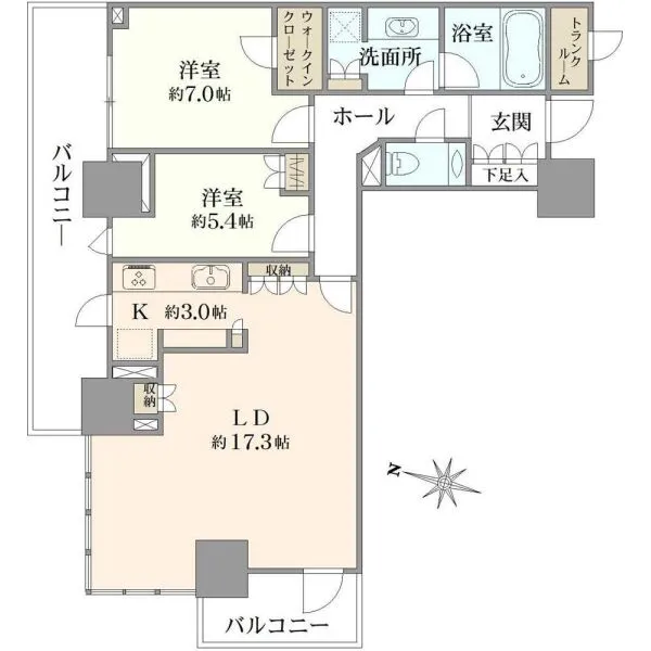 パークタワー西新宿 間取図