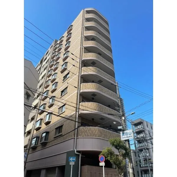 ルミエール真田山 地上10階建ての建物外観です。