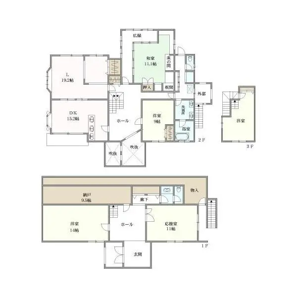 茨木市北春日丘３丁目 間取図