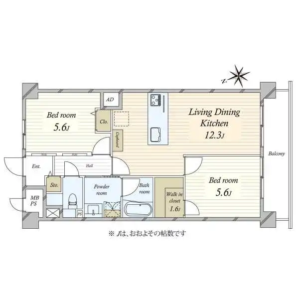 中馬込ハイツ 間取図