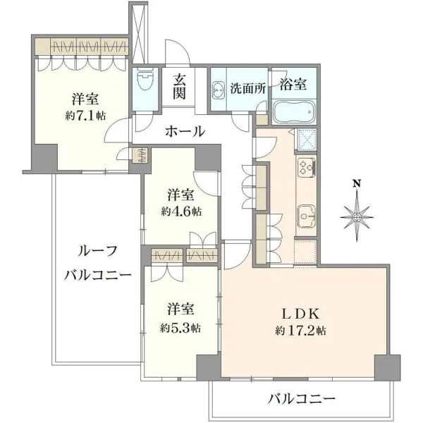 パークシティ杉並セントラルタワー 間取図