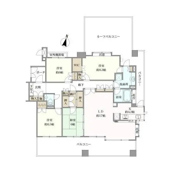 ロイヤルアーク北覚王山 間取図
