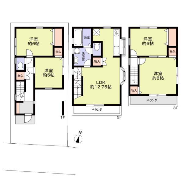 足立区興野２丁目 間取図