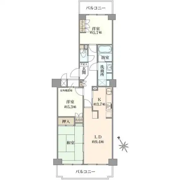 藤和シティコープ北浦和 間取図