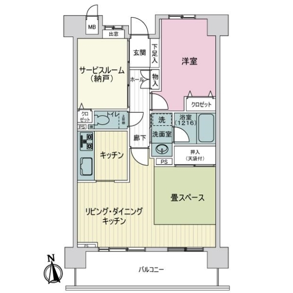ライオンズマンション東別院第３ 間取図
