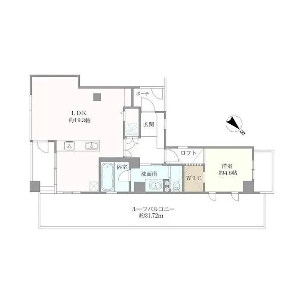 イトーピア大井町コルティオ 間取図