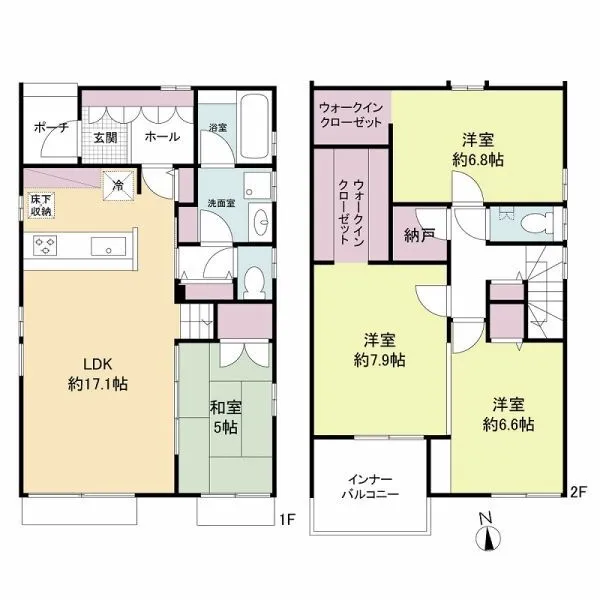 名古屋市天白区中平４丁目 ３LDK＋Sの間取り