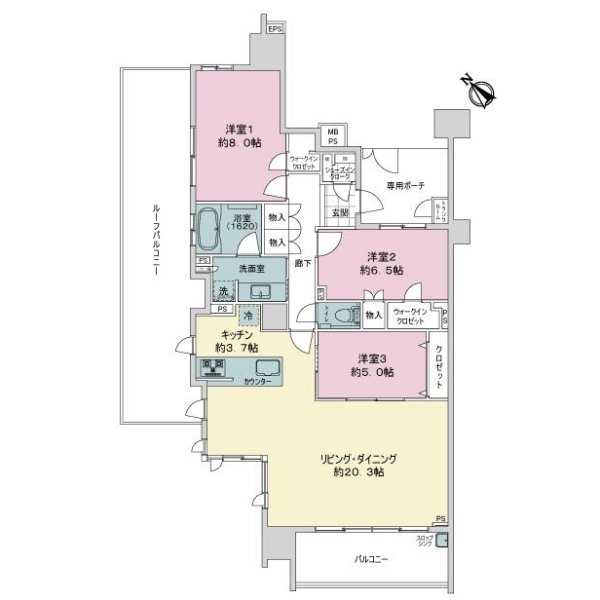 ライオンズ新瑞橋グランゲート 間取図