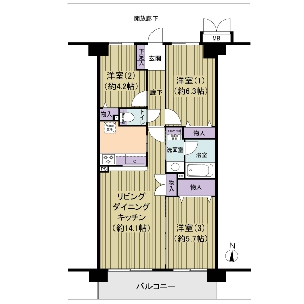 アーベントハイム戸田公園 間取図