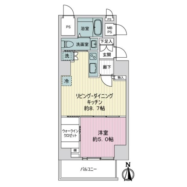 ライオンズマンション大森 間取図
