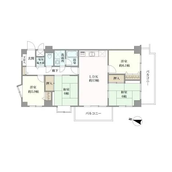 シヤルマン南柏 間取図