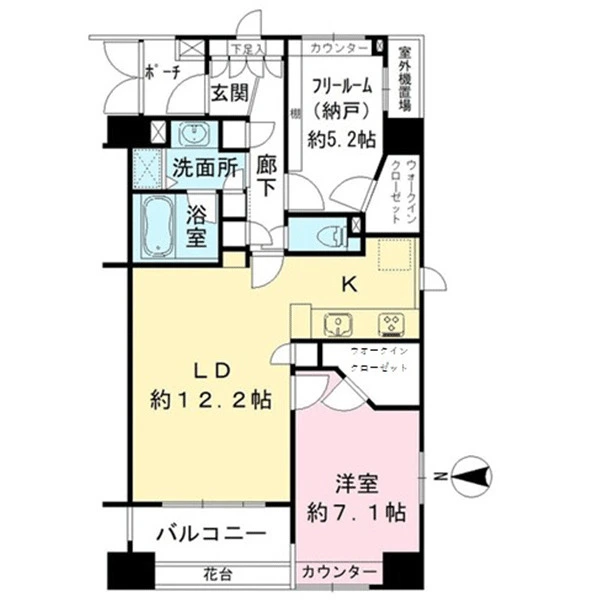 ピアレージュ三鷹 間取図