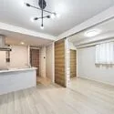 ポレスター西宮北口薬師町 約10.5帖のLDK。CGで作成したリフォームイメージです、掲載の画像は現況優先とします。