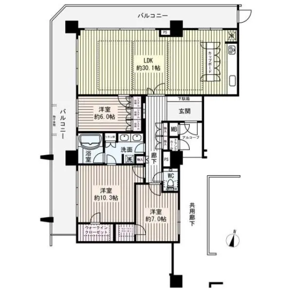 須磨コーストタワー 間取図