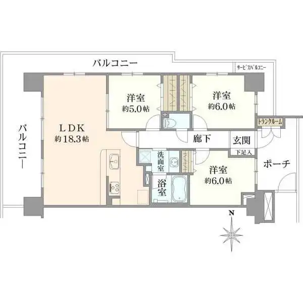 グランノエル南町田 間取図