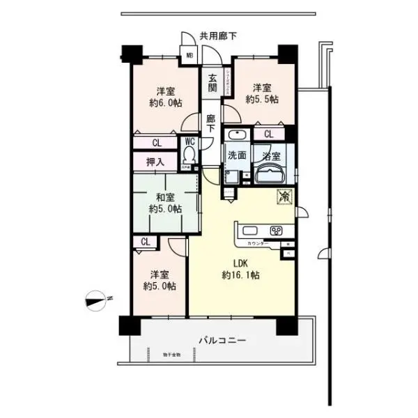 パデシオン伏見墨染 間取図