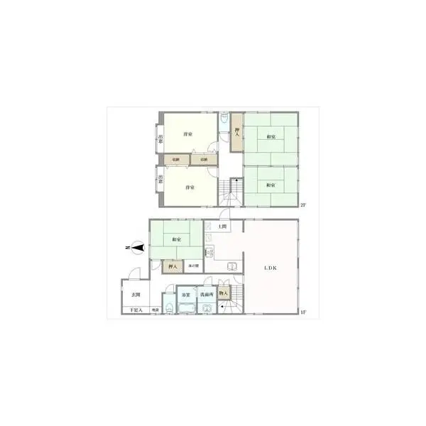 京都市北区紫竹高縄町 間取図