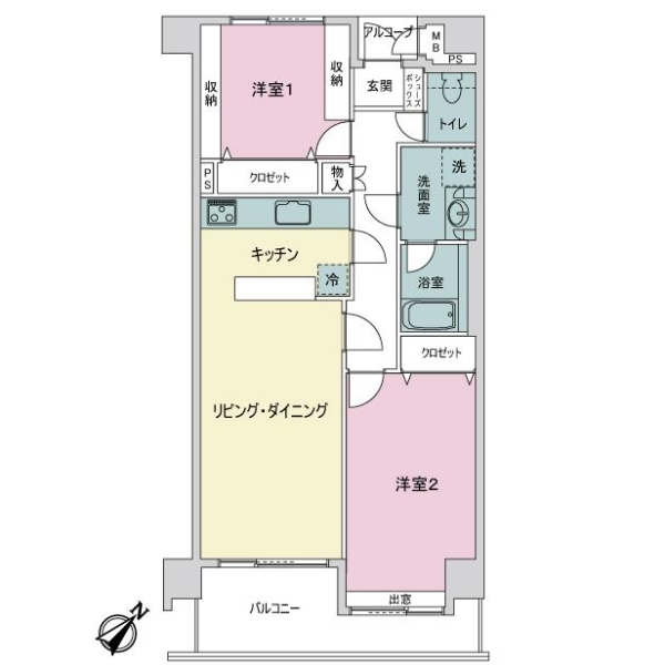ロイヤルハイツ南六郷 間取図