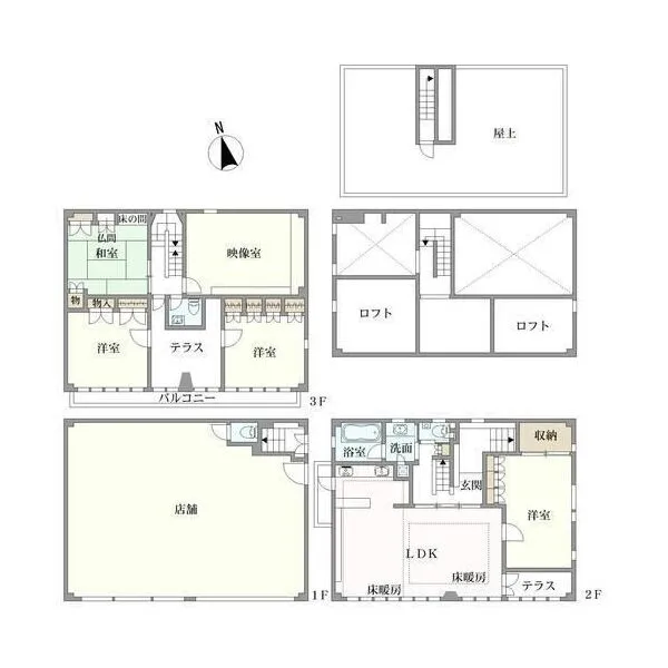 名古屋市北区東大杉町１丁目 間取図