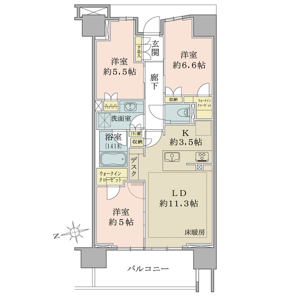 ブリリアシティ西早稲田 間取図