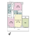 ライオンズマンション町田中町 間取図