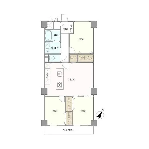 桃山台マンシヨン 間取図
