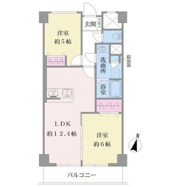 マンション第二多摩川苑 間取図