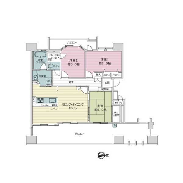 ライオンズマンション金山第３ 間取図