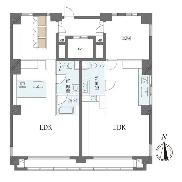 星ヶ丘マンション 間取図