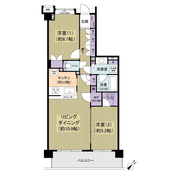 藤和シティホームズ北松戸 間取図
