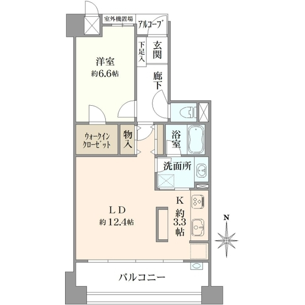 メロディーハイム富小路蛸薬師 間取図