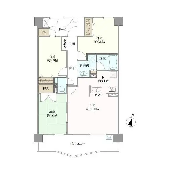 オリオンビュー鴨川 間取図