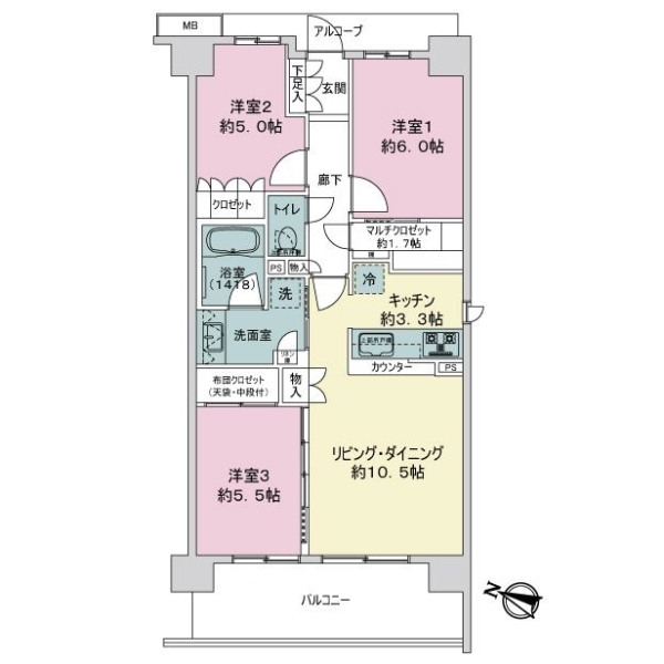 ヴィークステージ船橋高根台 間取図