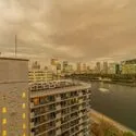 クレストシティレジデンス 眺望：夕方の眺望